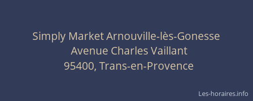 Simply Market Arnouville-lès-Gonesse