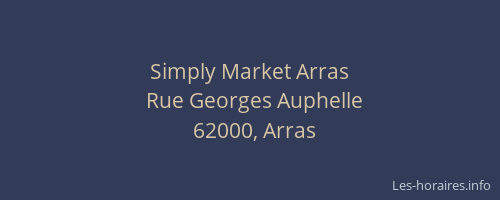 Simply Market Arras