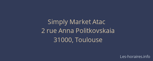 Simply Market Atac
