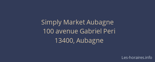 Simply Market Aubagne