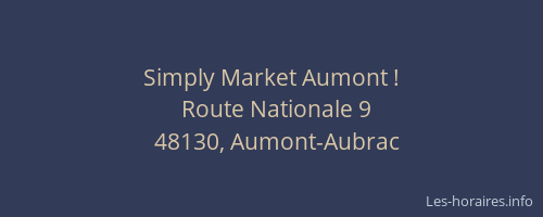 Simply Market Aumont !