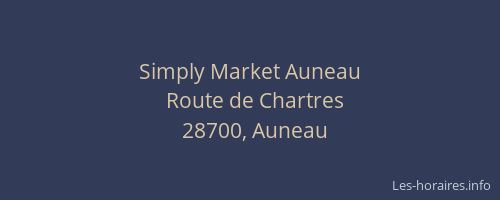 Simply Market Auneau