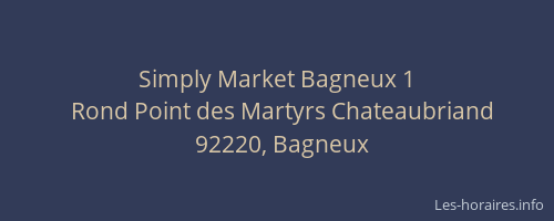Simply Market Bagneux 1