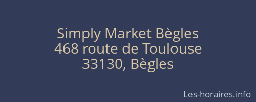 Simply Market Bègles