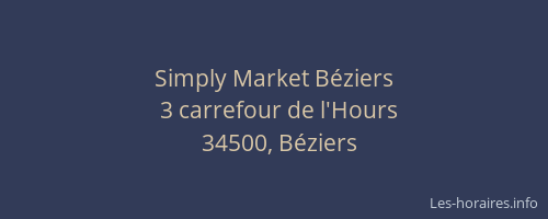 Simply Market Béziers