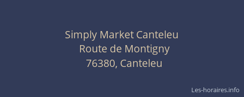 Simply Market Canteleu