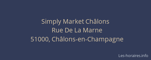 Simply Market Châlons