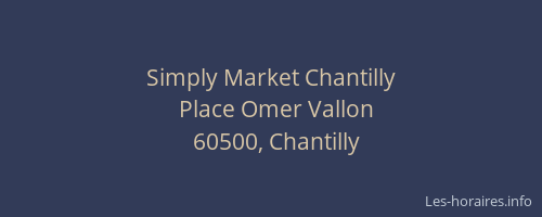 Simply Market Chantilly