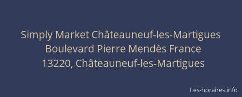 Simply Market Châteauneuf-les-Martigues
