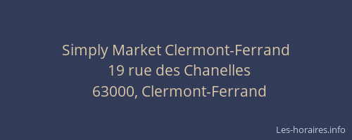 Simply Market Clermont-Ferrand