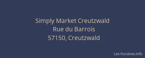 Simply Market Creutzwald