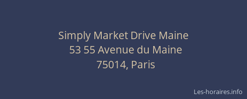 Simply Market Drive Maine
