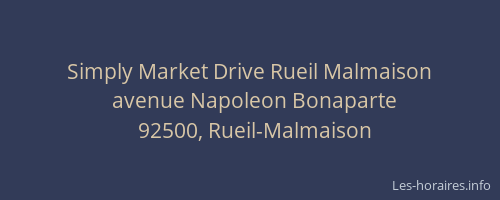 Simply Market Drive Rueil Malmaison