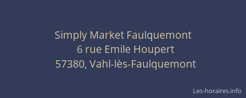 Simply Market Faulquemont