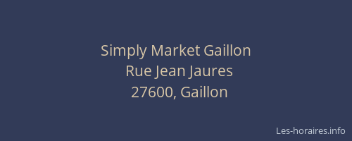 Simply Market Gaillon
