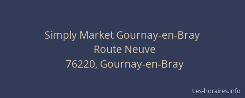 Simply Market Gournay-en-Bray