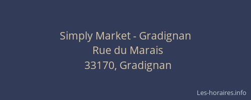 Simply Market - Gradignan