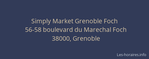 Simply Market Grenoble Foch