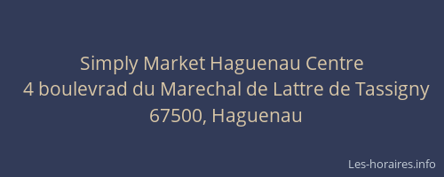 Simply Market Haguenau Centre