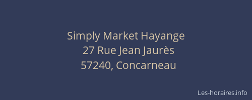Simply Market Hayange