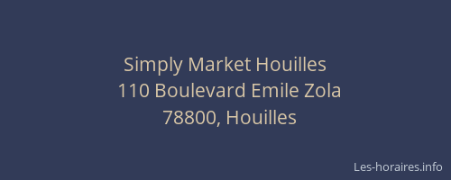 Simply Market Houilles