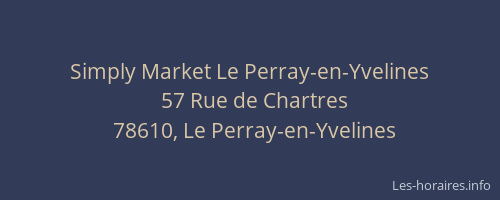 Simply Market Le Perray-en-Yvelines