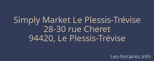 Simply Market Le Plessis-Trévise