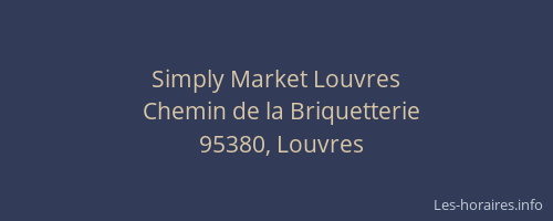 Simply Market Louvres