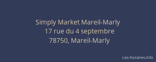 Simply Market Mareil-Marly