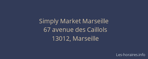 Simply Market Marseille