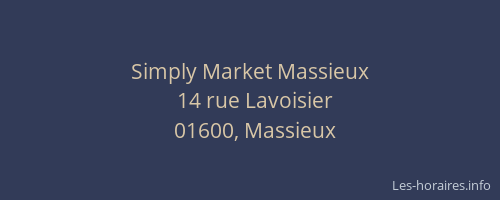 Simply Market Massieux