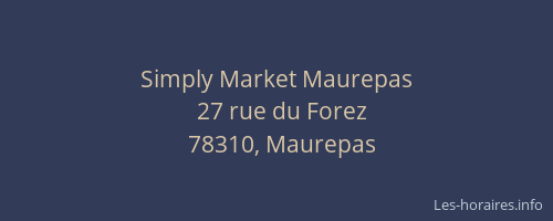 Simply Market Maurepas