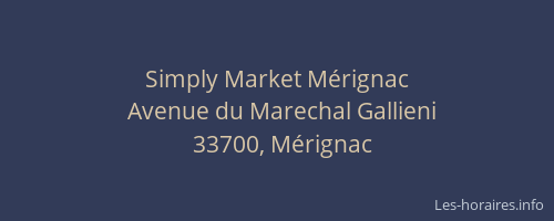 Simply Market Mérignac