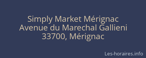 Simply Market Mérignac