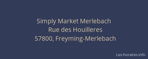 Simply Market Merlebach