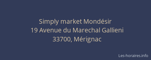 Simply market Mondésir
