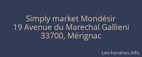 Simply market Mondésir
