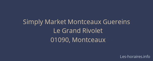 Simply Market Montceaux Guereins