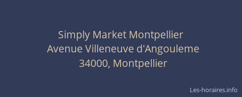 Simply Market Montpellier