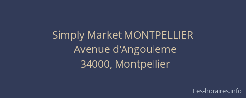 Simply Market MONTPELLIER