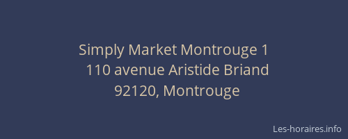 Simply Market Montrouge 1