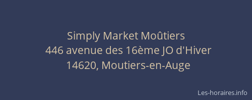 Simply Market Mo&ucirc;tiers