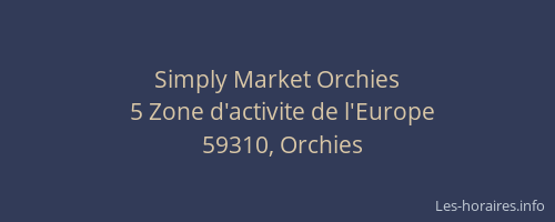 Simply Market Orchies