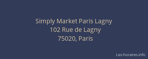 Simply Market Paris Lagny