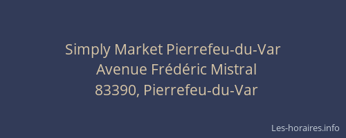Simply Market Pierrefeu-du-Var