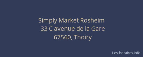 Simply Market Rosheim