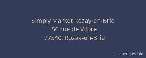 Simply Market Rozay-en-Brie