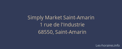 Simply Market Saint-Amarin