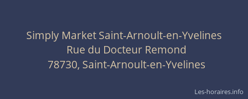 Simply Market Saint-Arnoult-en-Yvelines