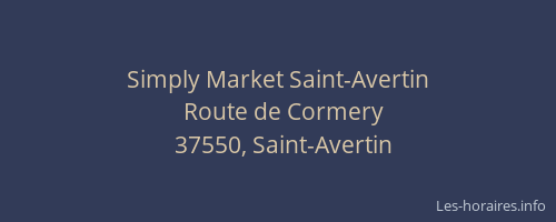Simply Market Saint-Avertin